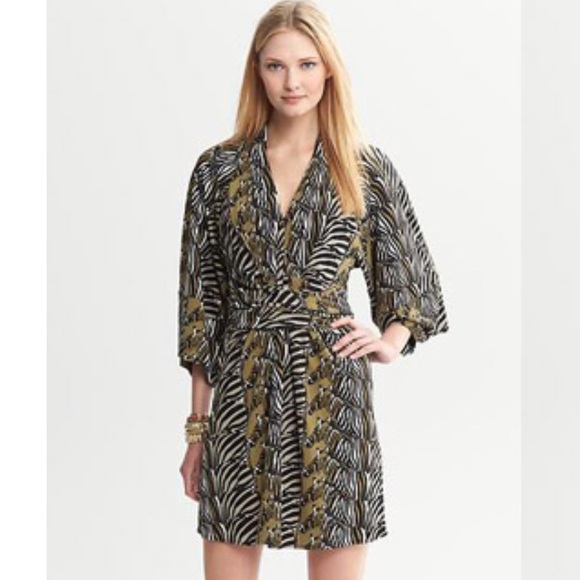 Banana Republic Dresses & Skirts - Banana Republic Issa Collection Zebra Kimono Dress